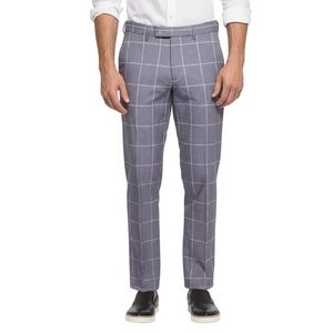 Paisley & Gray Mens Dress Pants W29/30L Blue Gray Slim Windowpane Tailored